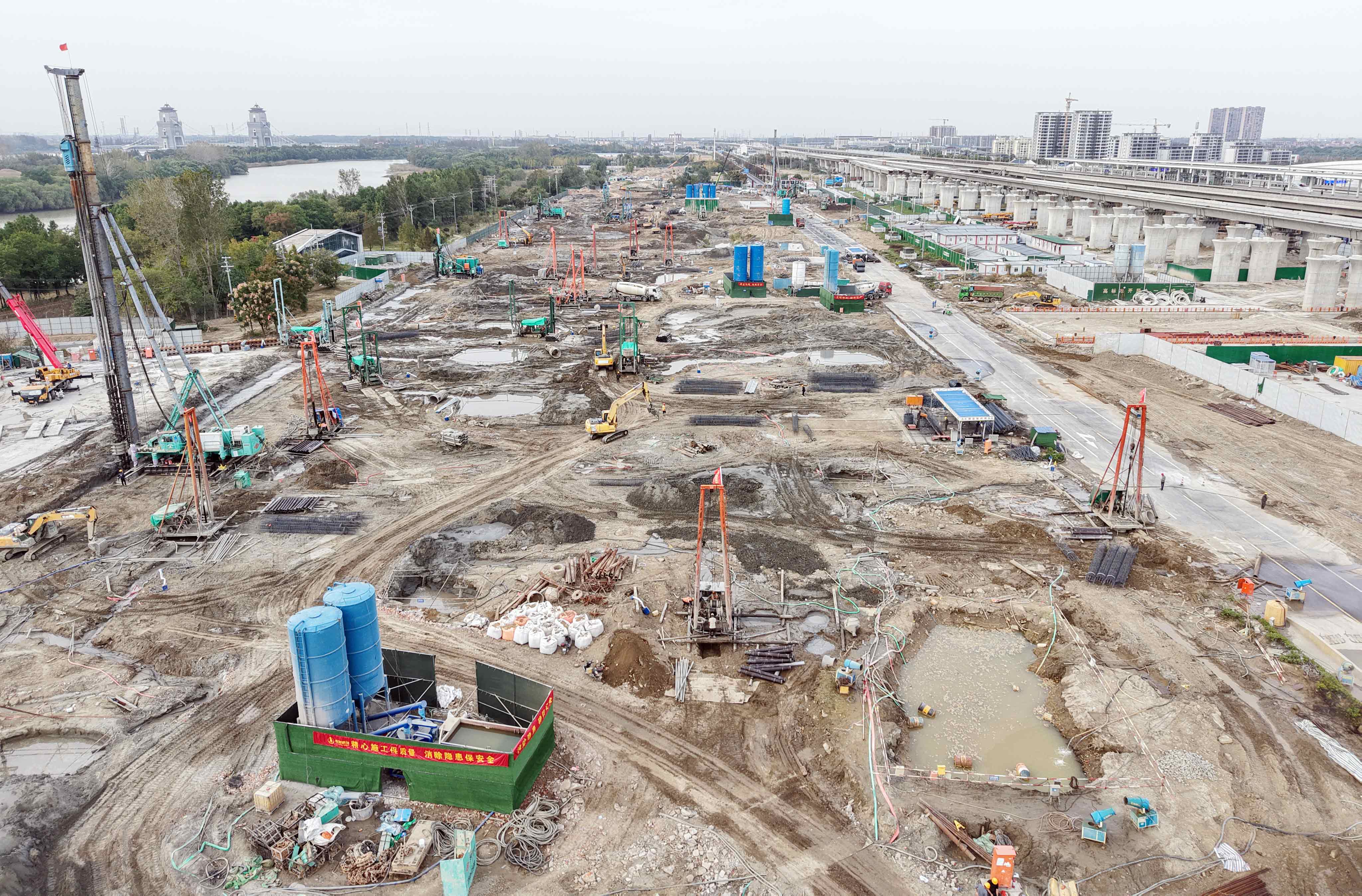 扬州东站TRD工法应用助力长三角高铁建设提速-纤复智造机械有限公司(图8)