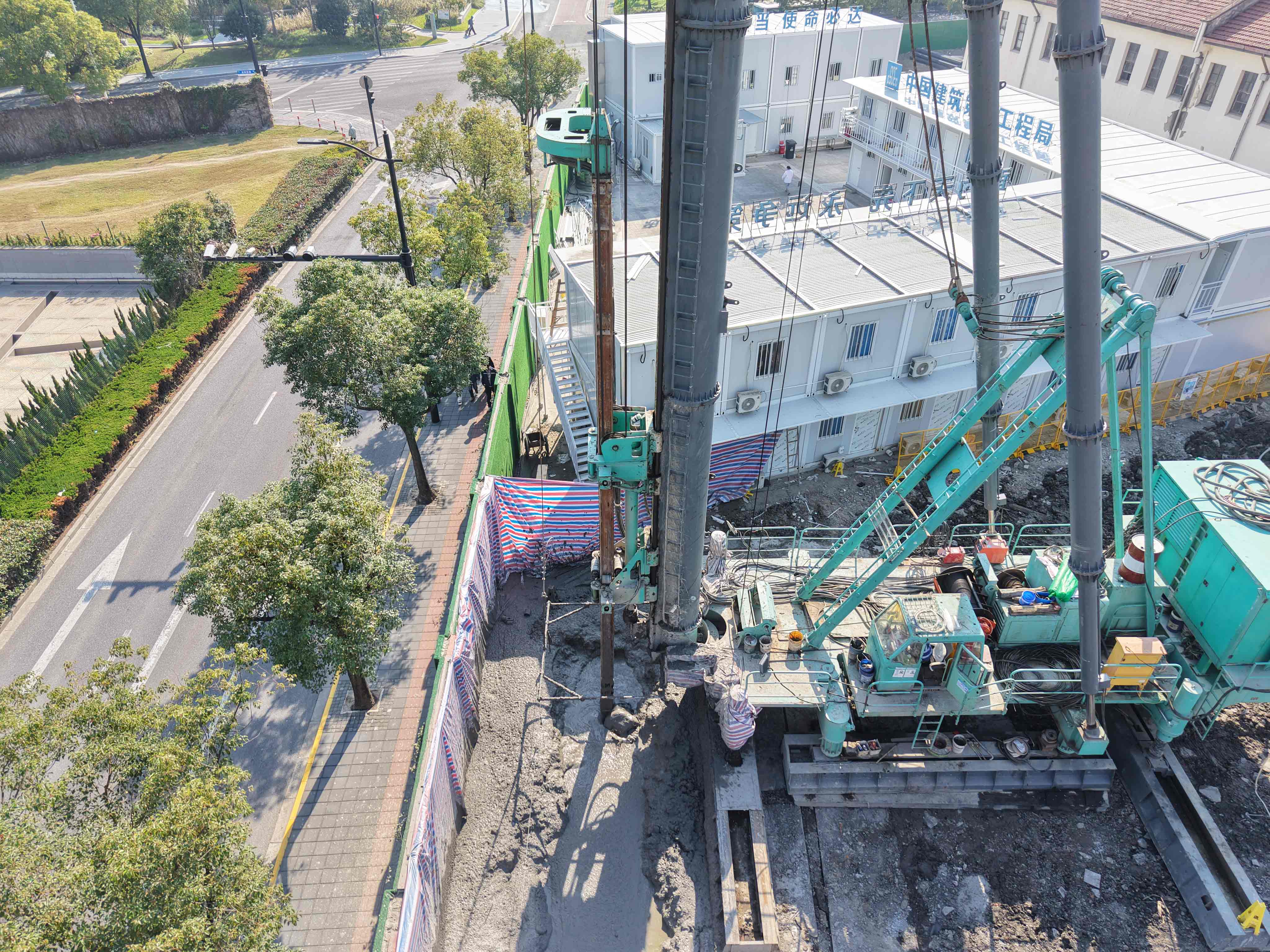 上工机械双轮搅拌钻助力上海科研基地建设，智能化施工破解高难度工程-纤复智造机械有限公司(图7)