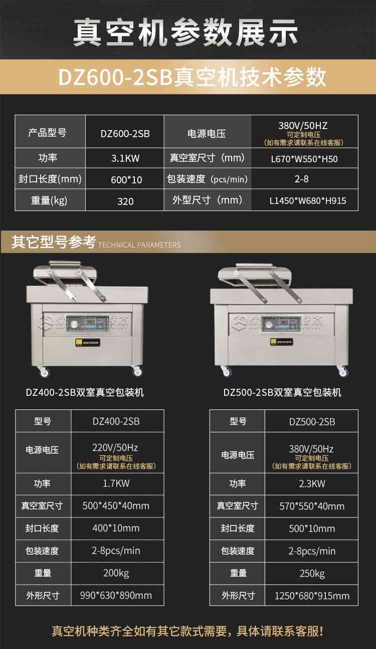 DZ600-2SB双室真空包装机(图11)