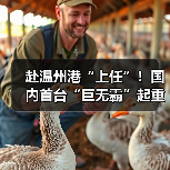 赴温州港“上任”!国内首台“巨无霸”起重机启航发运(图2) 赴温州港“上任”!国内首台“巨无霸”起重机启航发运(图2)