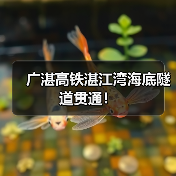 广湛高铁湛江湾海底隧道贯通!(图1) 广湛高铁湛江湾海底隧道贯通!(图1)