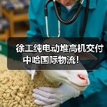 徐工纯电动堆高机交付中哈国际物流!(图3) 徐工纯电动堆高机交付中哈国际物流!(图3)