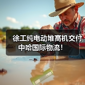 徐工纯电动堆高机交付中哈国际物流!(图1) 徐工纯电动堆高机交付中哈国际物流!(图1)