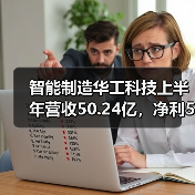 智能制造华工科技上半年营收50.24亿，净利5.82亿（图1）