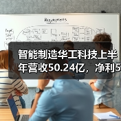 智能制造华工科技上半年营收50.24亿，净利5.82亿（图3）