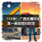 155米！广西在建桥梁第一高墩顺利封顶（图2）