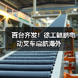 百台齐发！徐工鲲鹏电动叉车启航海外（图3）