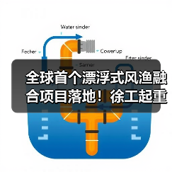 全球首个漂浮式风渔融合项目落地!徐工起重机完成关键吊装(图2) 全球首个漂浮式风渔融合项目落地!徐工起重机完成关键吊装(图2)