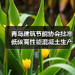 青岛建筑节能协会批准低碳高性能混凝土生产规程立项(图2) 青岛建筑节能协会批准低碳高性能混凝土生产规程立项(图2)