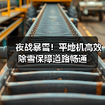 夜战暴雪！平地机高效除雪保障道路畅通（图3）