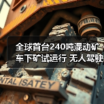 全球首台240吨混动矿车下矿试运行 无人驾驶技术革新开采效率（图3）