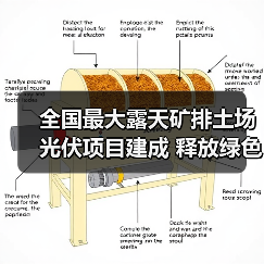 全国最大露天矿排土场光伏项目建成 释放绿色转型新动能（图2）