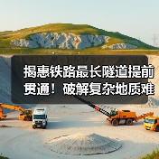揭惠铁路最长隧道提前贯通！破解复杂地质难题（图3）