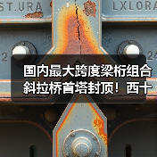 国内最大跨度梁桁组合斜拉桥首塔封顶!西十高铁提速在即(图2) 国内最大跨度梁桁组合斜拉桥首塔封顶!西十高铁提速在即(图2)