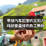 甲醇汽车起重机实测25吨起重量绿色施工新标杆(图2) 甲醇汽车起重机实测25吨起重量绿色施工新标杆(图2)