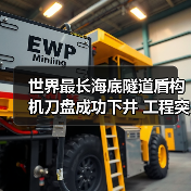 世界最长海底隧道盾构机刀盘成功下井 工程突破再进一步(图1) 世界最长海底隧道盾构机刀盘成功下井 工程突破再进一步(图1)