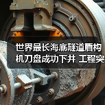 世界最长海底隧道盾构机刀盘成功下井 工程突破再进一步(图4) 世界最长海底隧道盾构机刀盘成功下井 工程突破再进一步(图4)