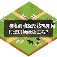 油电混动旋挖钻机如何打造机场绿色工程？（图1）