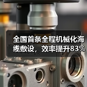 全国首条全程机械化海缆敷设，效率提升83%（图4）
