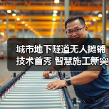 城市地下隧道无人摊铺技术首秀 智慧施工新突破（图3）