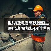 世界级海底高铁隧道掘进启动 挑战极限创世界纪录(图1) 世界级海底高铁隧道掘进启动 挑战极限创世界纪录(图1)