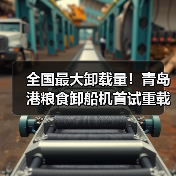 全国最大卸载量!青岛港粮食卸船机首试重载开启智能新纪元(图1) 全国最大卸载量!青岛港粮食卸船机首试重载开启智能新纪元(图1)