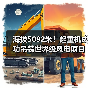 海拔5092米!起重机成功吊装世界级风电项目首台风机(图2) 海拔5092米!起重机成功吊装世界级风电项目首台风机(图2)