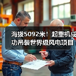 海拔5092米!起重机成功吊装世界级风电项目首台风机(图1) 海拔5092米!起重机成功吊装世界级风电项目首台风机(图1)