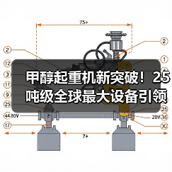 甲醇起重机新突破!25吨级全球最大设备引领绿色转型(图2) 甲醇起重机新突破!25吨级全球最大设备引领绿色转型(图2)