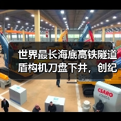 世界最长海底高铁隧道盾构机刀盘下井,创纪录!(图3) 世界最长海底高铁隧道盾构机刀盘下井,创纪录!(图3)