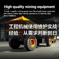 工程机械使用维护实战经验:从需求判断到日常保养(图3) 工程机械使用维护实战经验:从需求判断到日常保养(图3)