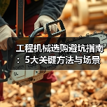 工程机械选购避坑指南：5大关键方法与场景解析