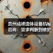 贵州成峰流体设备机械咨询:需求判断到维护的实用经验(图3) 贵州成峰流体设备机械咨询:需求判断到维护的实用经验(图3)